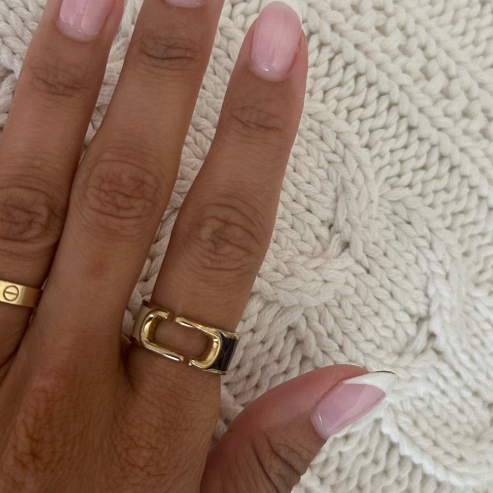 Marc Jacobs two tone ring